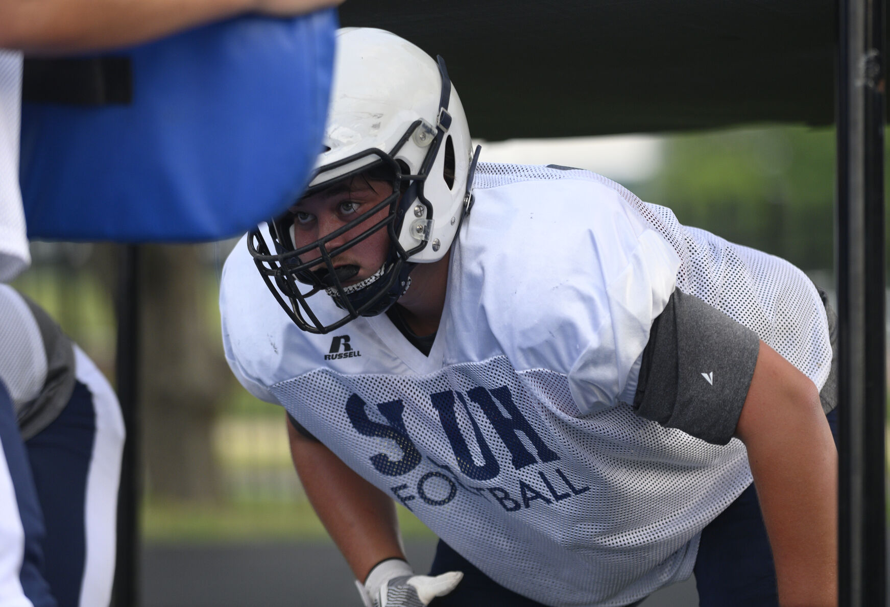 SLUH football practice